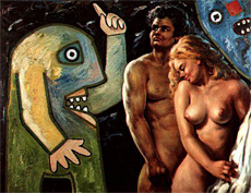 'Adam and Eve' by Enrico Baj