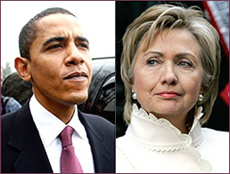 Barack Obama and Hillary Clinton (AP)