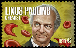Linus Pauling postage stamp