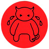 Radiohead crying minotaur sticker