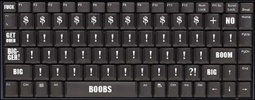 Michael Bay's keyboard